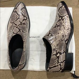 Vince Delmar Snake-Print Loafers